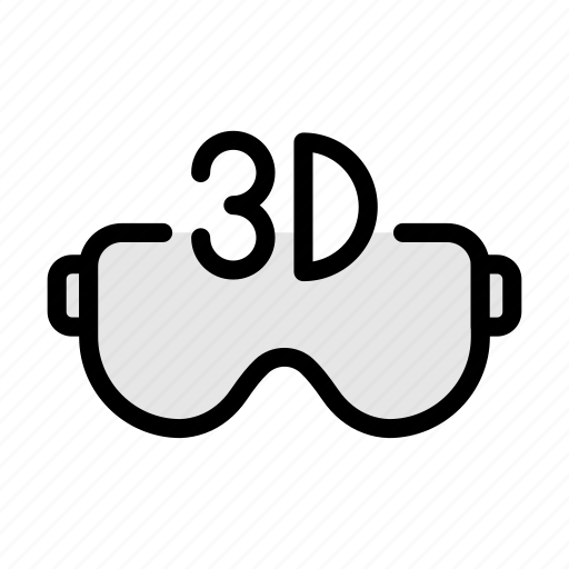 3d, glasses, movie, film, cinema icon - Download on Iconfinder