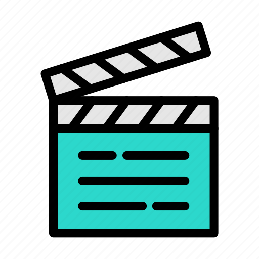 Clapper, movie, film, cinema, theater icon - Download on Iconfinder