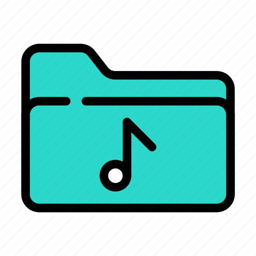 Music, folder, directory, songs, media icon - Download on Iconfinder