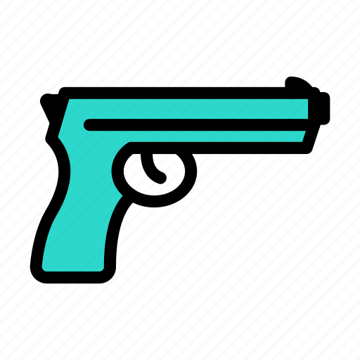 Pistol, gun, weapon, movie, film icon - Download on Iconfinder