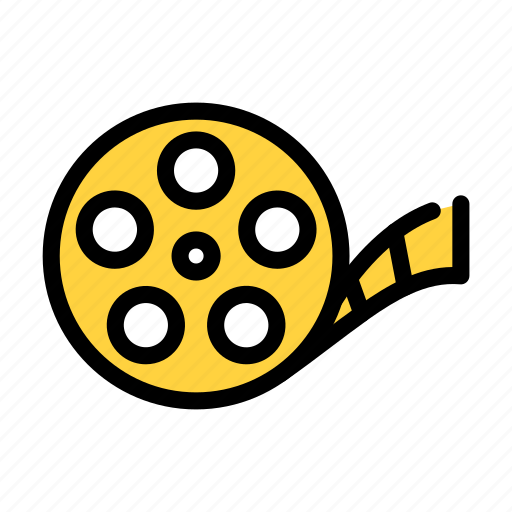 Reel, camera, movie, film, filmstrip icon - Download on Iconfinder