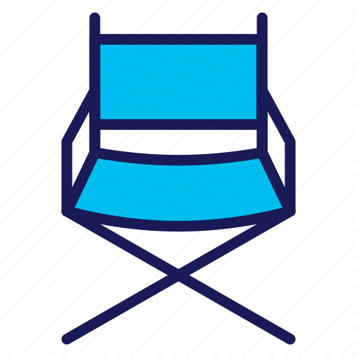 Chair, director, film, movie, seat icon - Download on Iconfinder