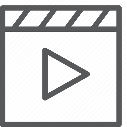Clapboard, close, play, clip, film, movie, watch icon - Download on Iconfinder