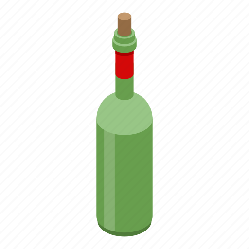 Bottle, cartoon, food, isometric, kitchen, vinegar, vintage icon - Download on Iconfinder