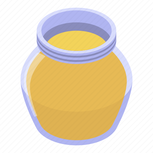 Cartoon, food, honey, isometric, jar, logo, nature icon - Download on Iconfinder