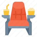 chair, cinema, movie, multimedia, theater