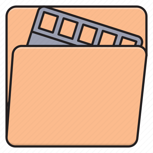 Archive, files, folder, media, reel icon - Download on Iconfinder