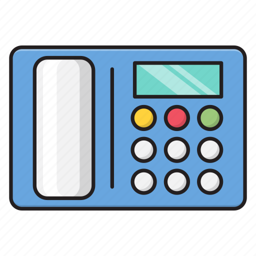 Communication, landline, receiver, talk, telephone icon - Download on Iconfinder