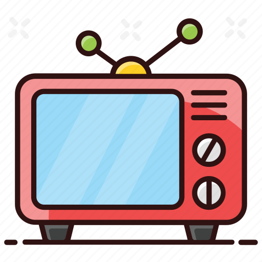 Broadcast, retro screen, retro tv, television, tv, vintage tv icon - Download on Iconfinder