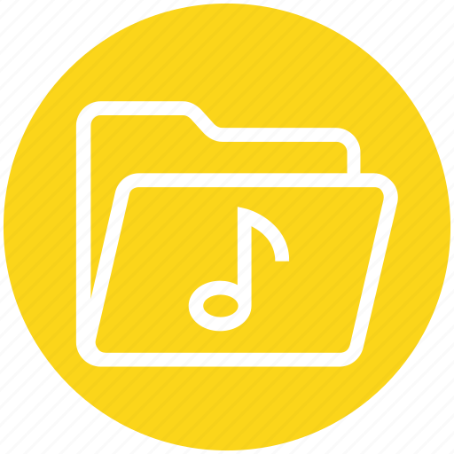 Document, file, folder, multimedia, music, music note, note icon - Download on Iconfinder