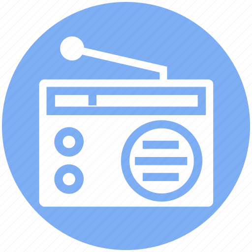 Multimedia, radio, radio antenna, radio set, technology, transmission icon - Download on Iconfinder