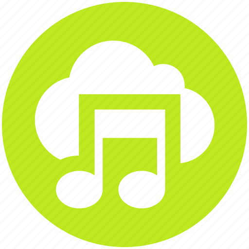 Cloud, multimedia, music, musical note, storage, wireless icon - Download on Iconfinder
