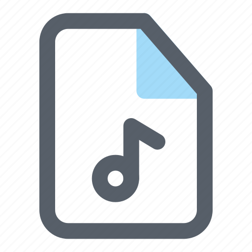 Music, file, document, extension, multimedia icon - Download on Iconfinder
