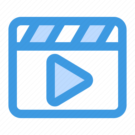 Video, movie, player, clapperboard, film icon - Download on Iconfinder