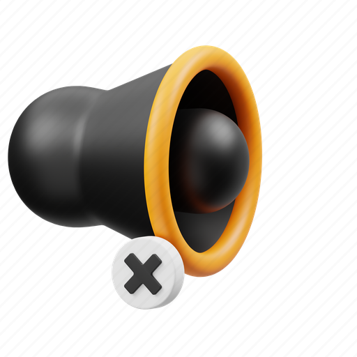 Mute, volume, speaker, loud, sound, off, megaphone icon - Download on Iconfinder