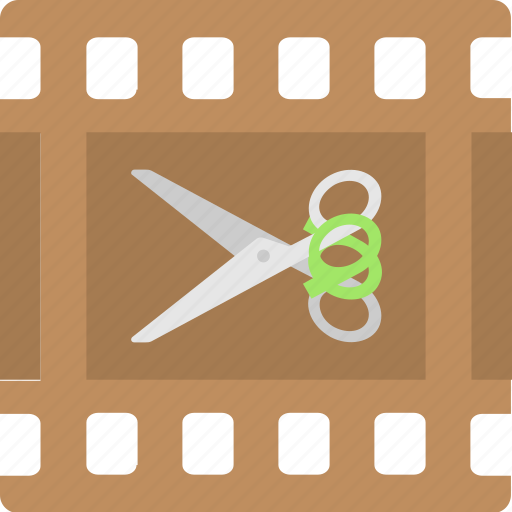 Editing, movie, scissor, video, video editing icon - Download on Iconfinder