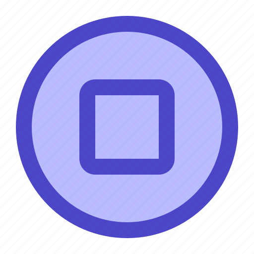 Stop, button, music, player, multimedia, option, video icon - Download on Iconfinder