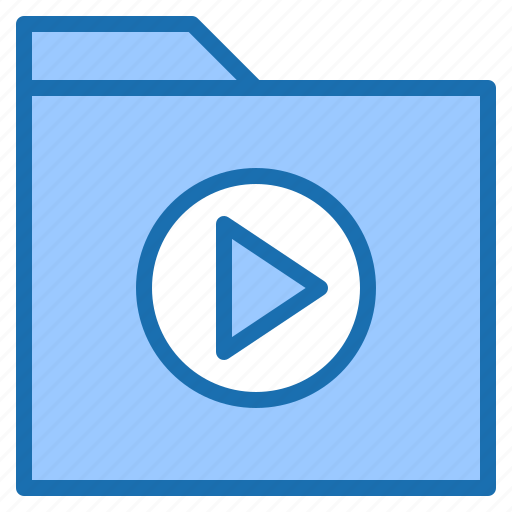 Vdo, folder, multimedia, media, movie, entertainment icon - Download on Iconfinder