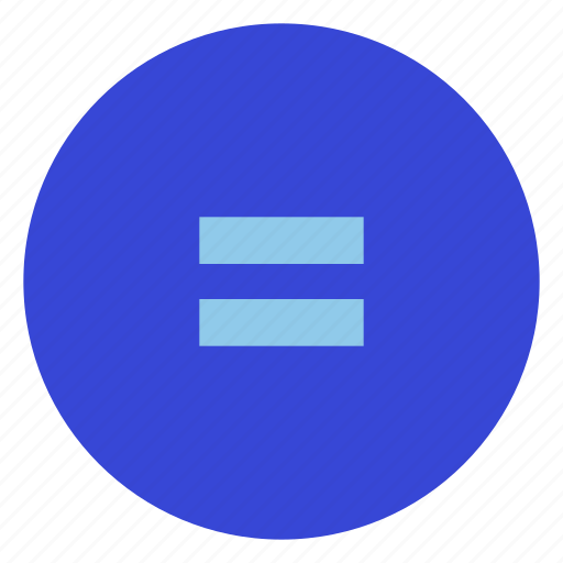 Equal, circle icon - Download on Iconfinder on Iconfinder