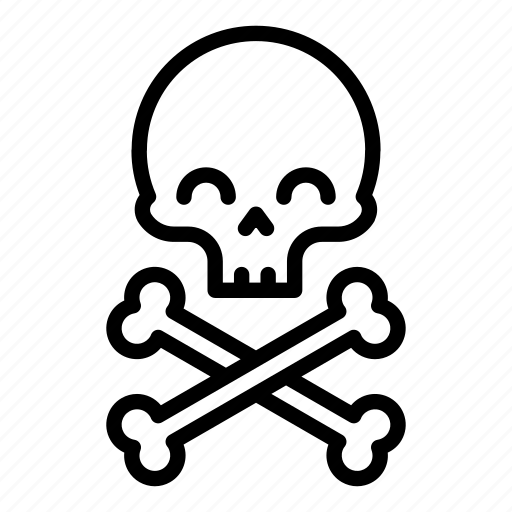 Skull, bones, skull and bones, pirate, piracy, death, danger icon - Download on Iconfinder