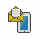 device, letter, message, phone, smartphone