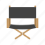 chair, direction, director&#x27;s chair, equipment, film making, recording 