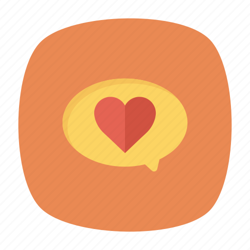 Bubble, chat, comment, heart icon - Download on Iconfinder