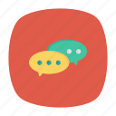 chat, communication, discussion, message