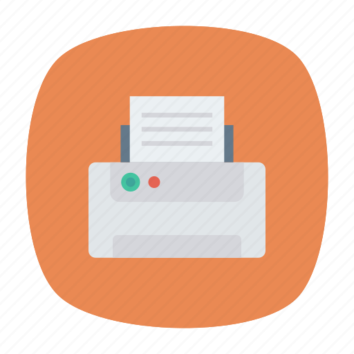 Device, fax, paper, printer icon - Download on Iconfinder
