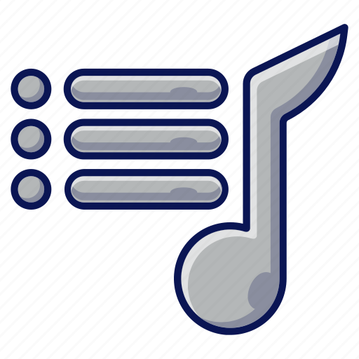 Music, list, ui, playlist, multimedia icon - Download on Iconfinder