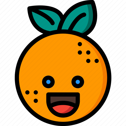 Citrus, fruit, happy, orange, smiley, summer icon - Download on Iconfinder