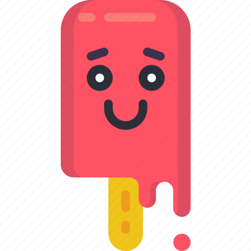 Happy, hot, ice, ice cream, lolly, popsicle, summer icon - Download on Iconfinder