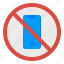 mobile, no, phone, prohibit, signaling 