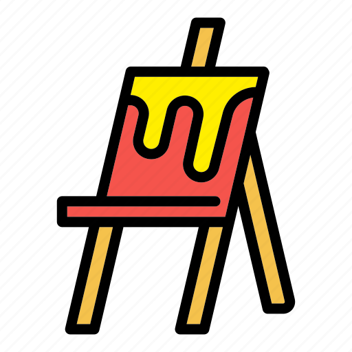 Easel, frame, museum, nature, painter, paper, school icon - Download on Iconfinder