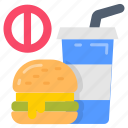 no, food, prohibited, banned, sign, strike