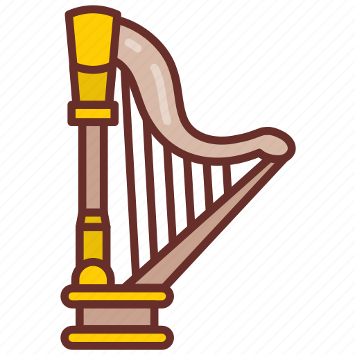 Harp, celtic, music, classical, therapy, musical, instrument icon - Download on Iconfinder