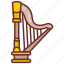 harp, celtic, music, classical, therapy, musical, instrument 
