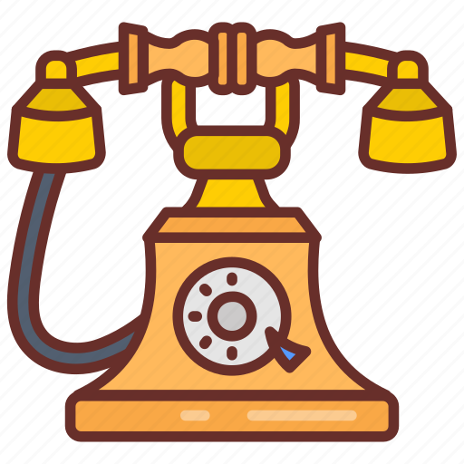 Vintage, phone, dialer, archaic, iconic, device icon - Download on Iconfinder