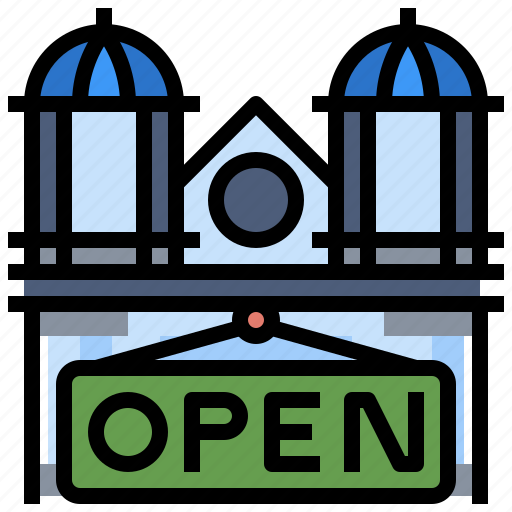 Business, open, shop, sign, signal, signaling icon - Download on Iconfinder
