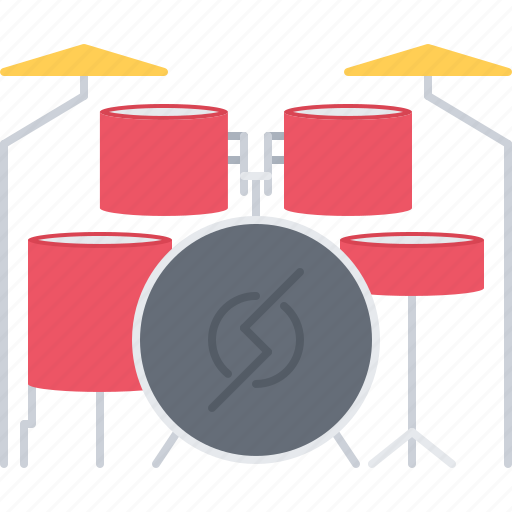 Band, drum, instrument, kit, music, song icon - Download on Iconfinder