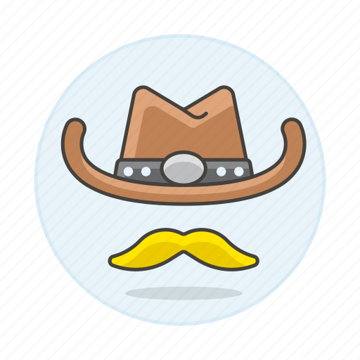 Country, cowboy, genre, hat, moustache, music icon - Download on Iconfinder