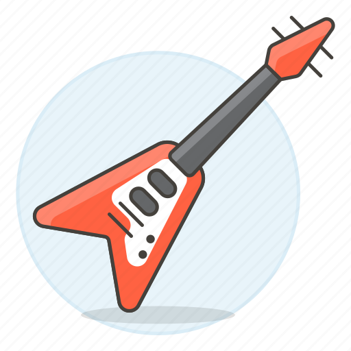 Electric, guitar, instruments, music, plucked, string, style icon - Download on Iconfinder