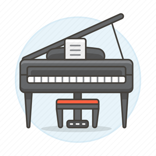 Acoustic, instruments, keyboard, music, piano, string icon - Download on Iconfinder