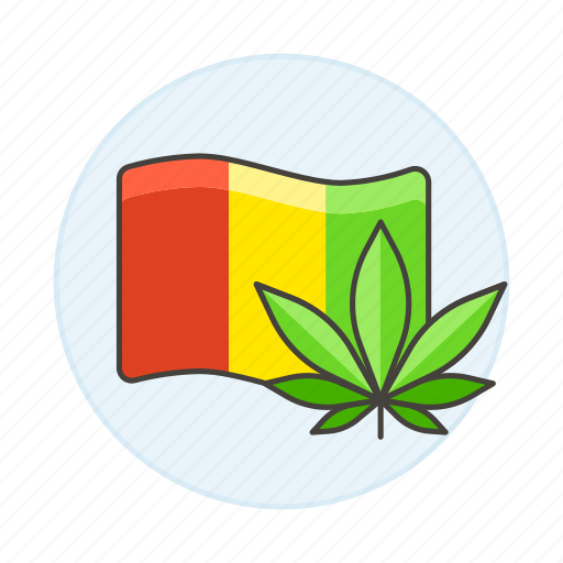 Rasta, weed, leaf, flag, cannabis, music, reggae icon - Download on Iconfinder