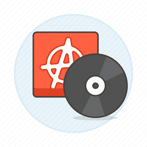 Genre, music, phonograph, punk, record, rock, vinyl icon - Download on Iconfinder