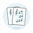 musical, sheet, cleff, note, notation, treble, music, composition