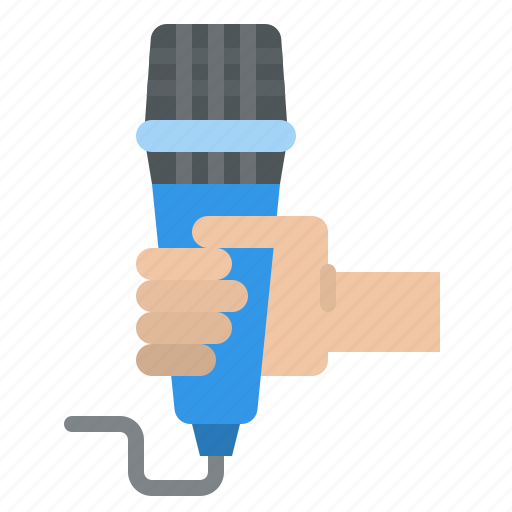 Hand, microphone, music, singing icon - Download on Iconfinder