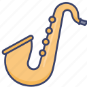 entertainment, instrument, music, musical, saxophone