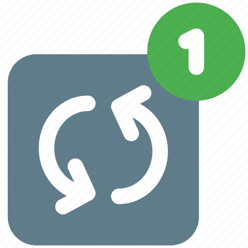Circle, replay, 1, music, color, f icon - Download on Iconfinder