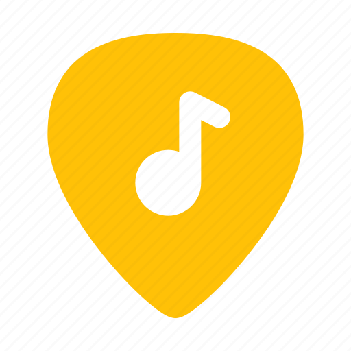 Guitar, pick, music, color, f icon - Download on Iconfinder